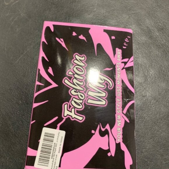 Eawwii Black Mix Purple Short Wavy Wig for Women Lace Hairline - Picture 2 of 2